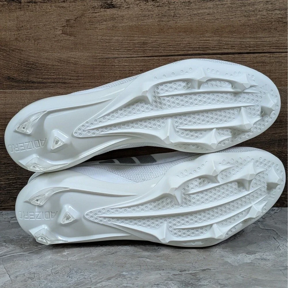 Adidas Adizero Electric Men's 12 White Metallic Silver Football Cleats IE4374